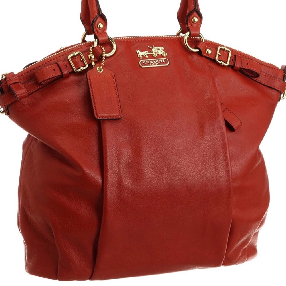 Coach Leather Madison Satchel 🔥
